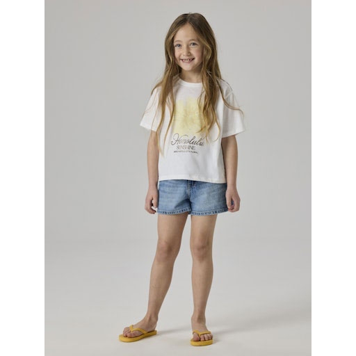 NAME IT NKFVIALA LS Short Boxy Sweat WH Bru, Maglia di Tuta Bambina, Pastel Lavender/Print:Urban City