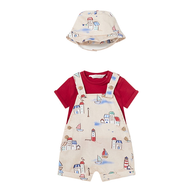 Completo Estivo Mayoral Per Neonato 12 Mesi - Salopette E T-Shirt Verde 80 Cm - Foto 10