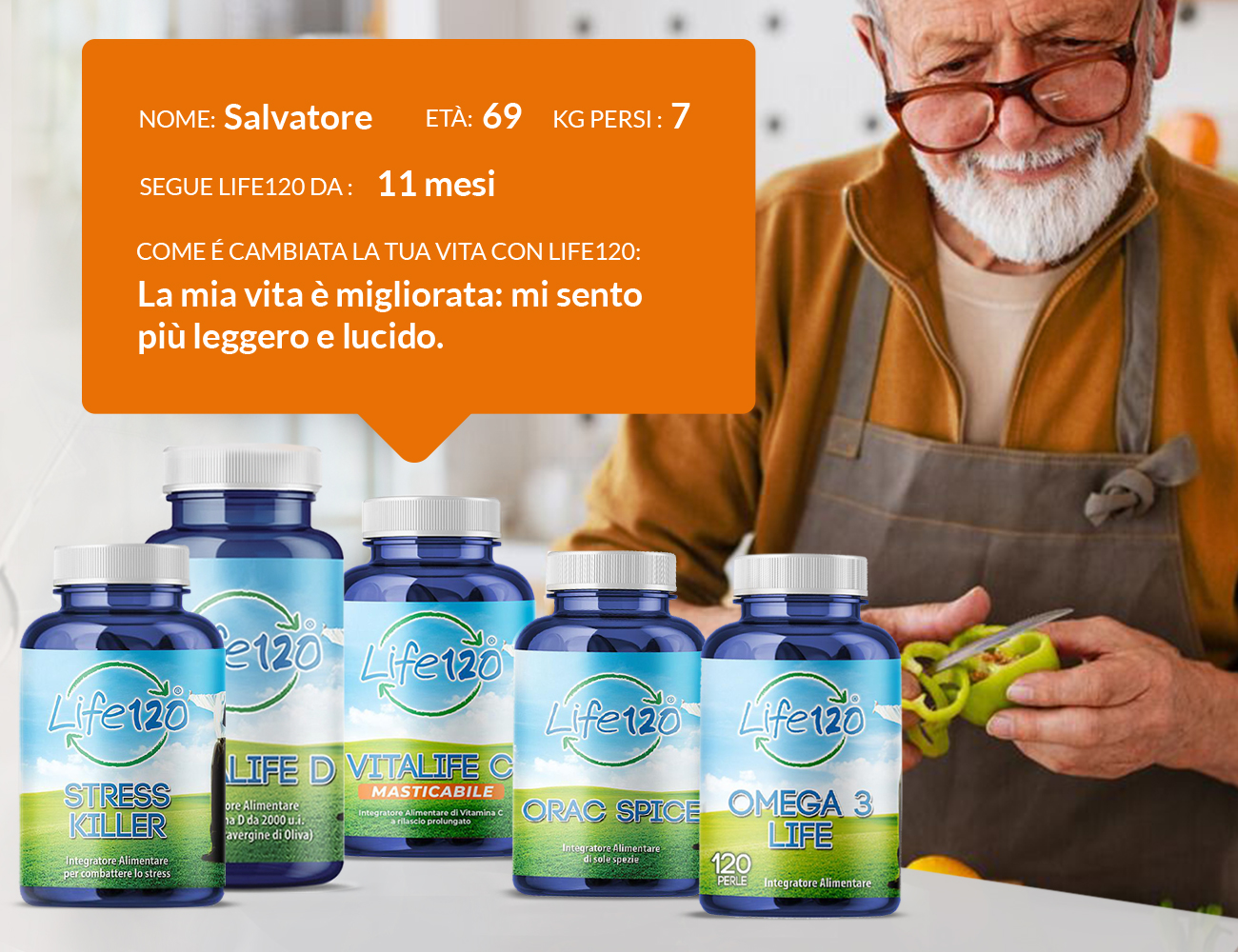 Lo stile di vita Life 120 si basa su tre aspetti fondamentali.