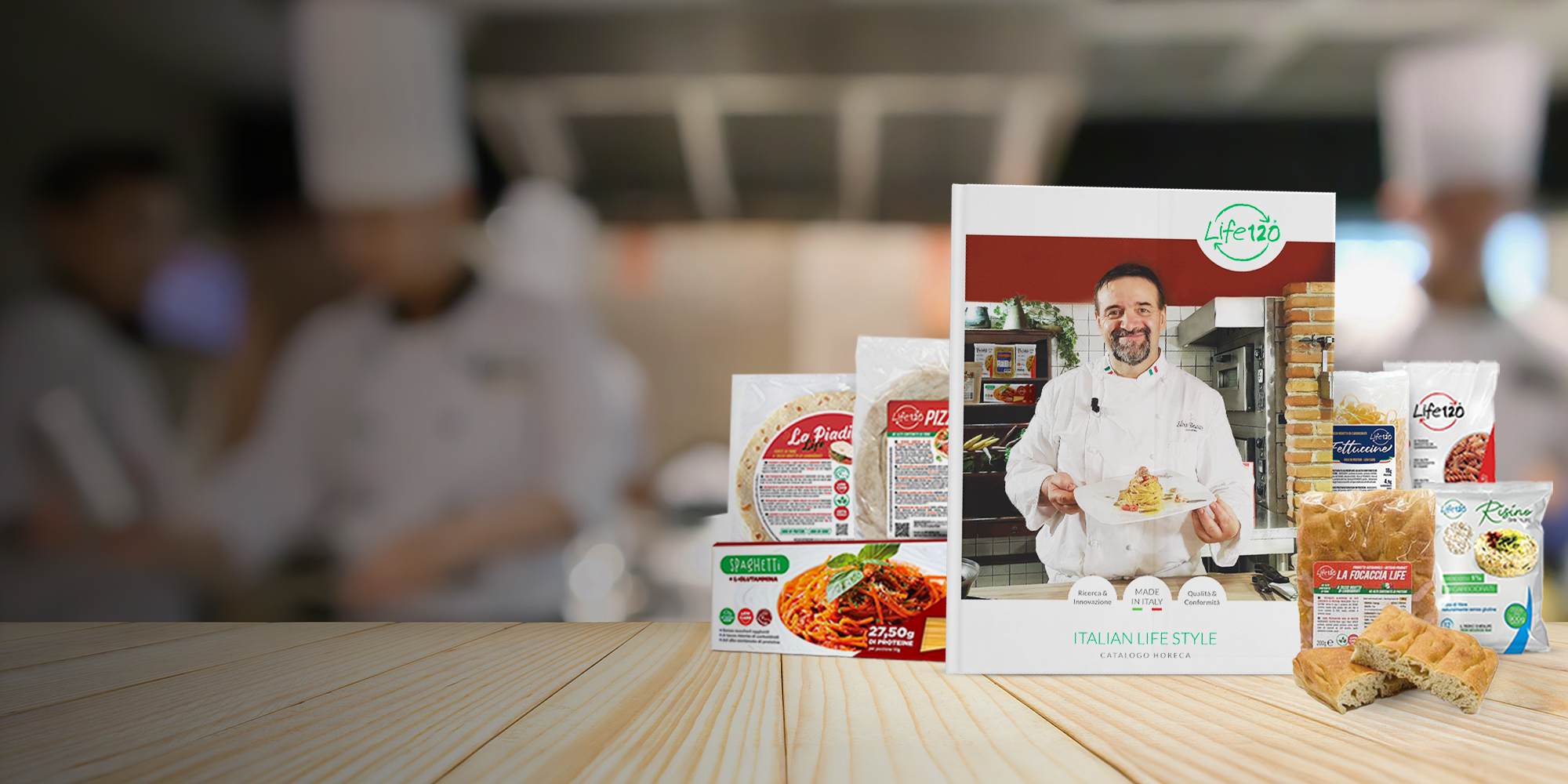La nostra linea HoReCa di prodotti Food Life 120:
