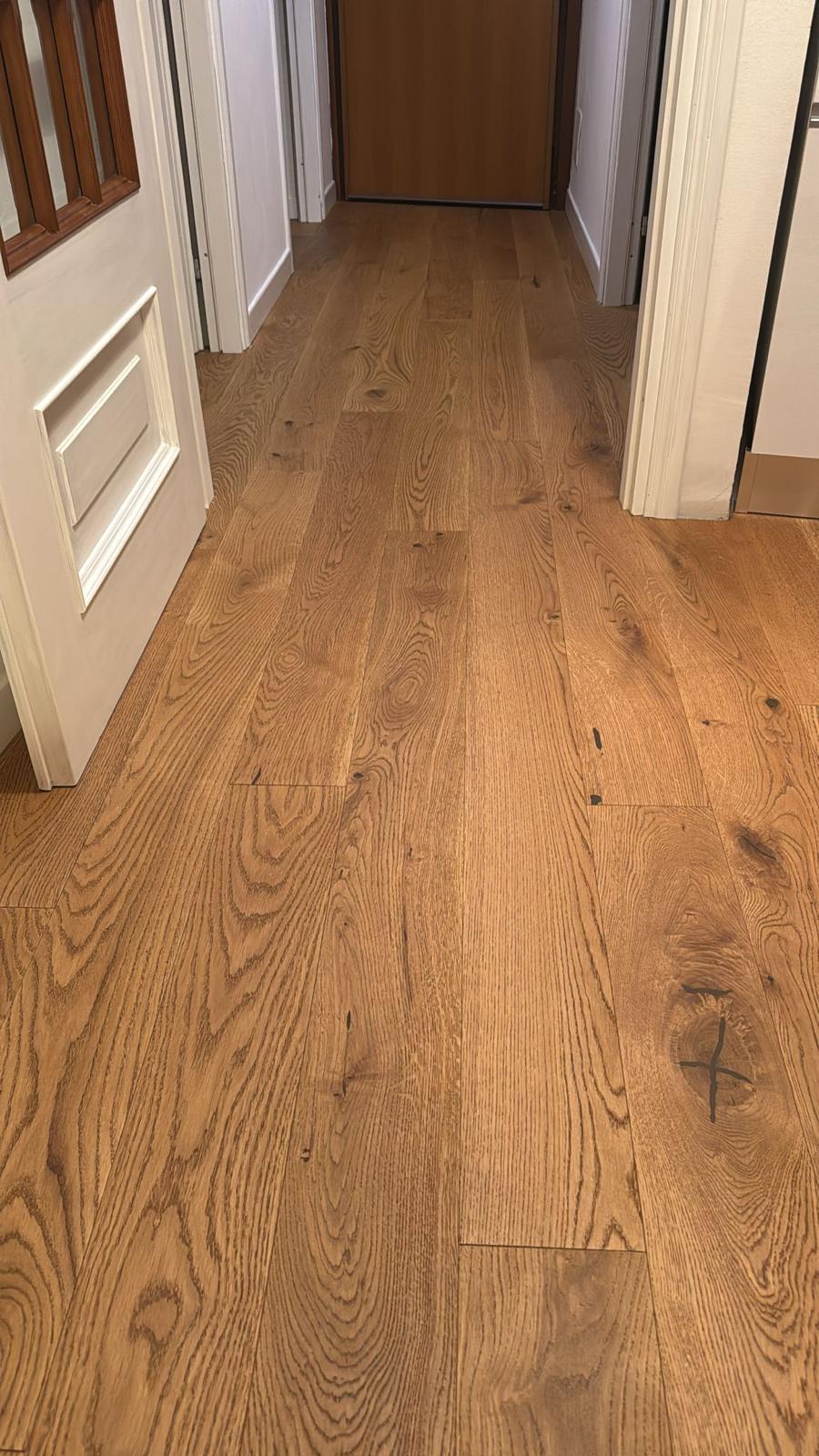 Parquet Prefinito Rovere Slavonia Modello Jemma Rustico 13×150×1400-2200 mm – 49,00 €/m² + IVA