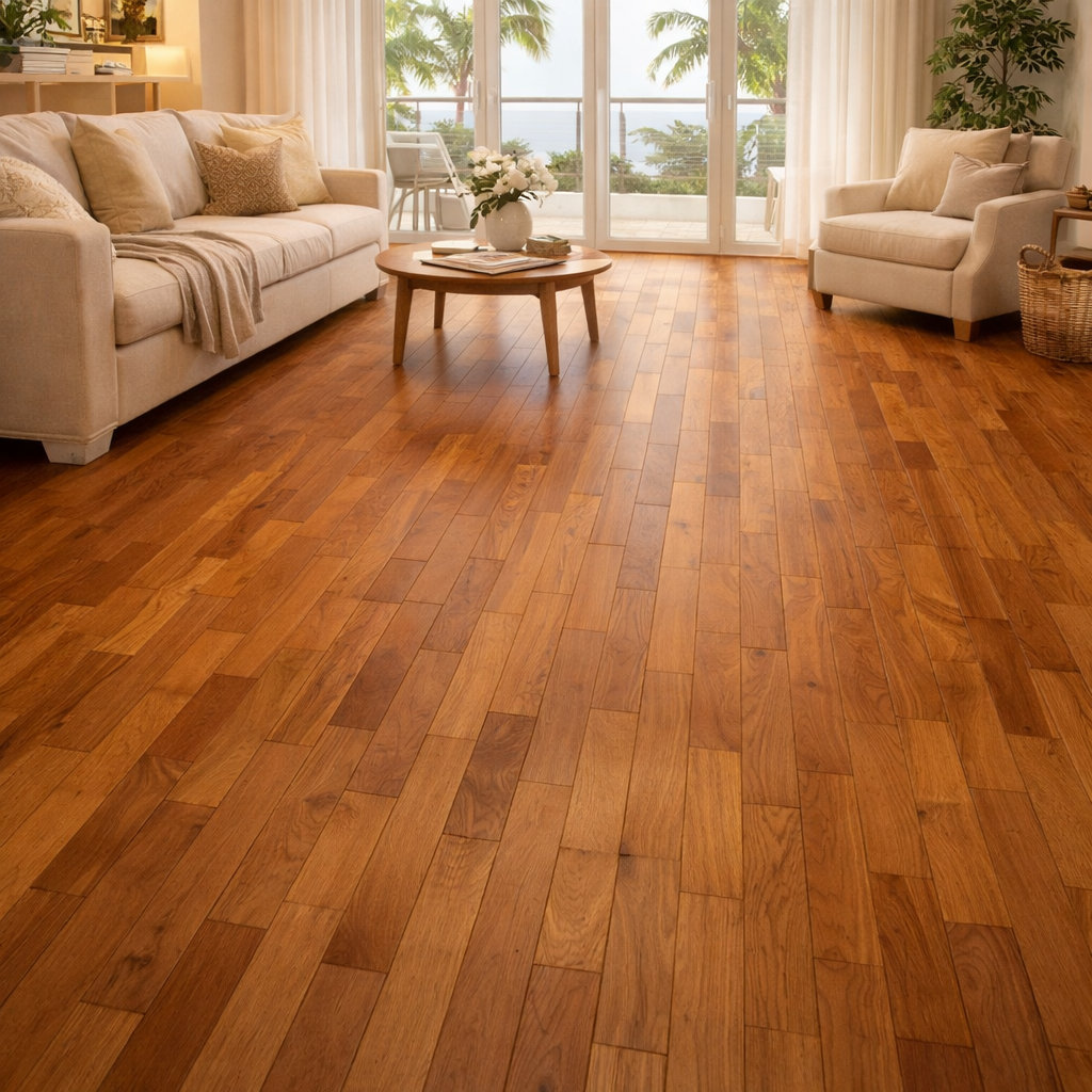 Parquet Prefinito Massello Teak Giava Prima Scelta 10×60×300 mm – 40,00 €/m² + IVA