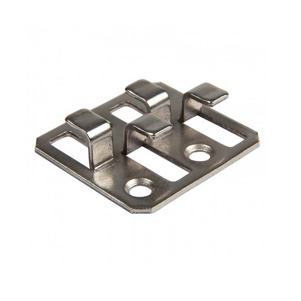 Clip in acciaio inox argento