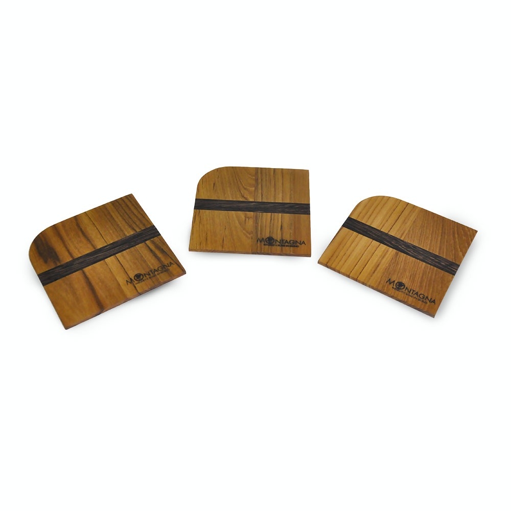 Sottobicchieri in Teak e Wengè | 6 PZ