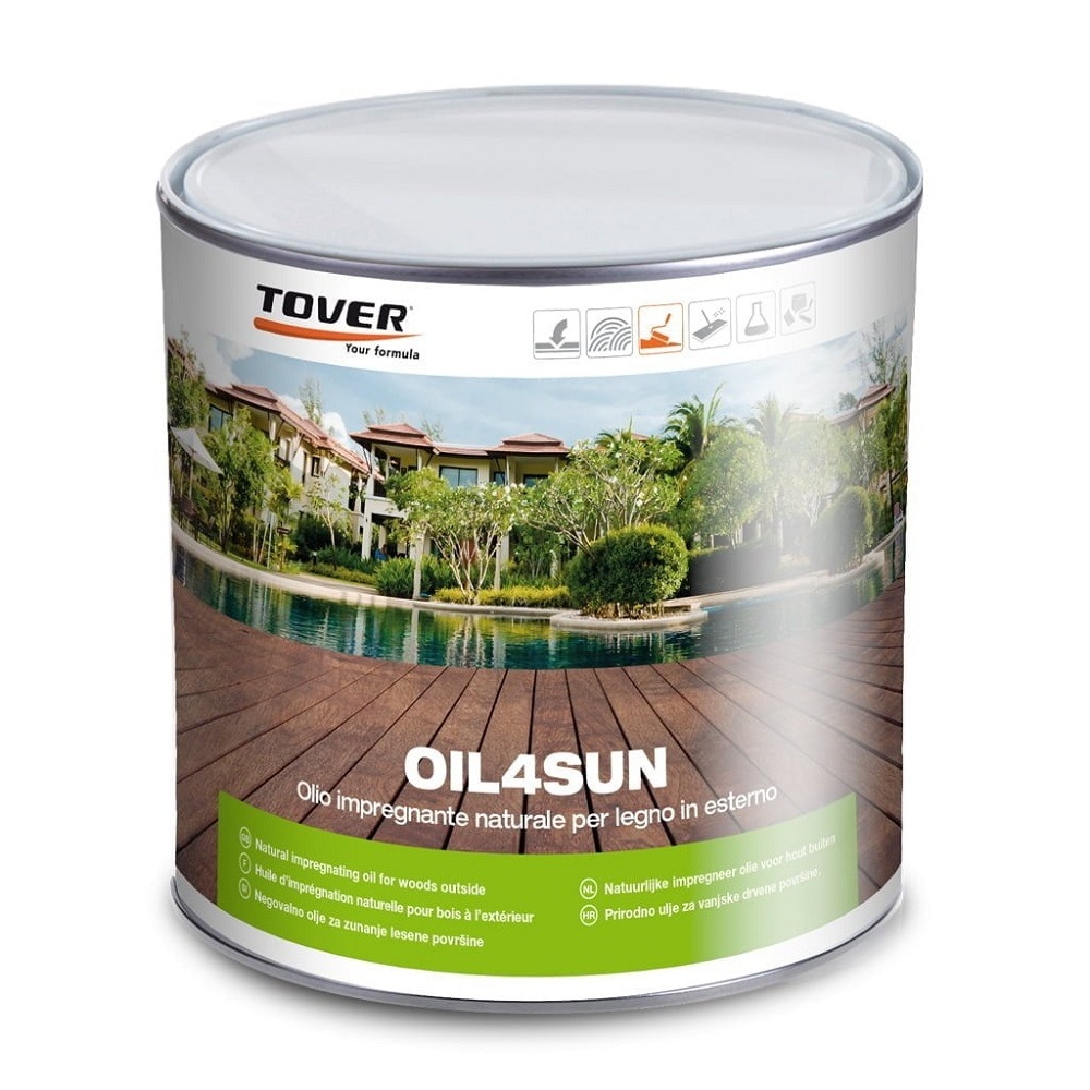 Oil 4 Sun | Olio impregnante per decking | 2,5 L