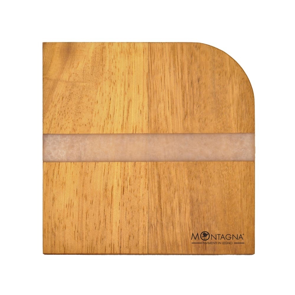 Sottobicchieri in Iroko e Resina | 6 PZ