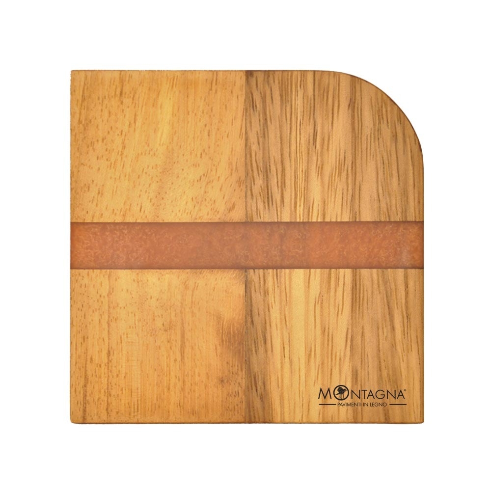 Sottobicchieri in Iroko e Resina | 6 PZ