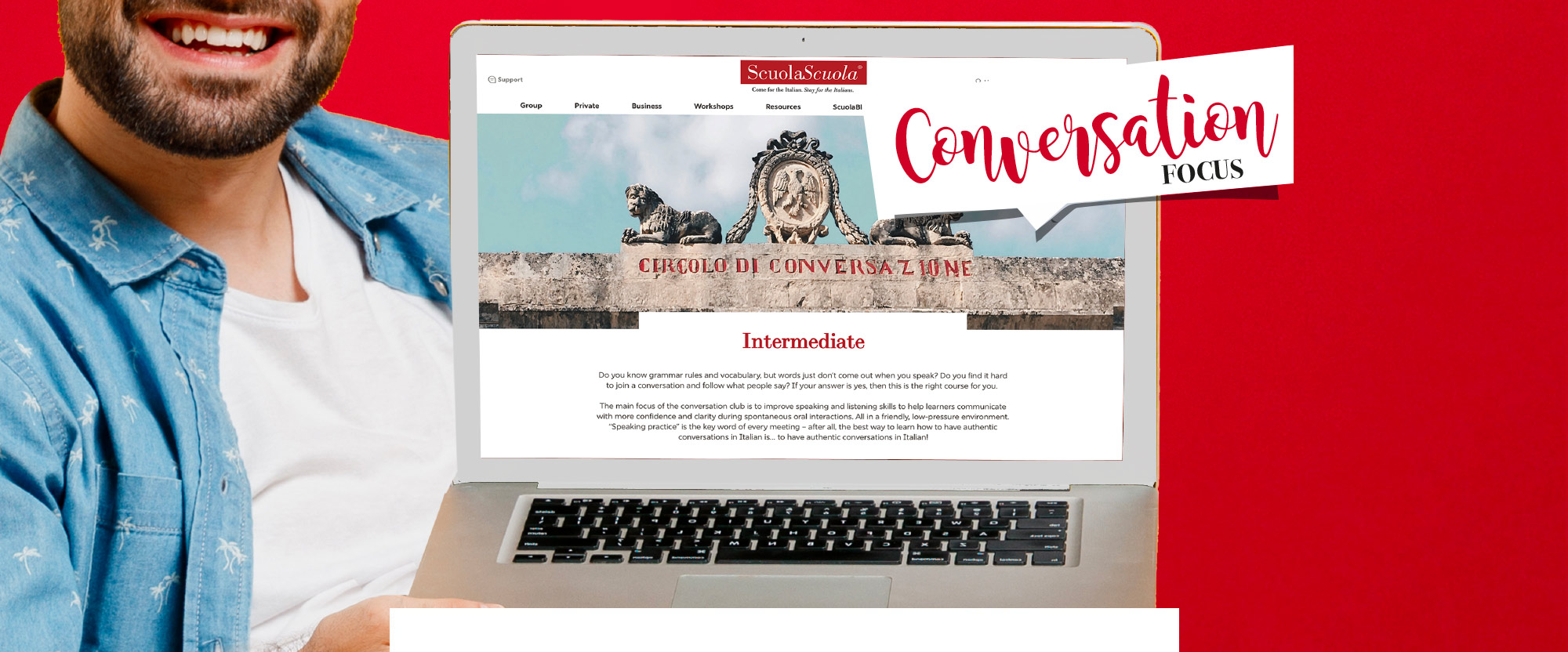 How does  Circolo di conversazione work?